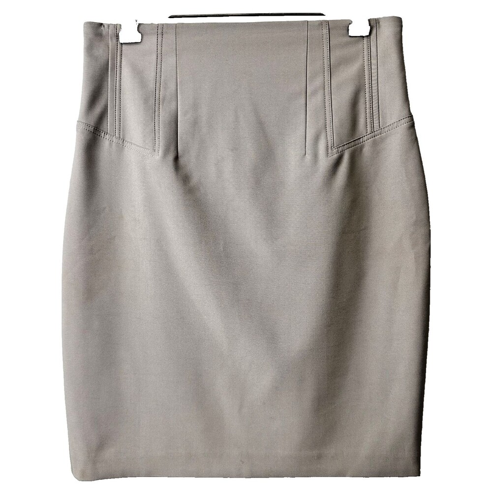 Ambiente Fashion Womens Gray Stretch High Waist Mini Skirt Sz 8